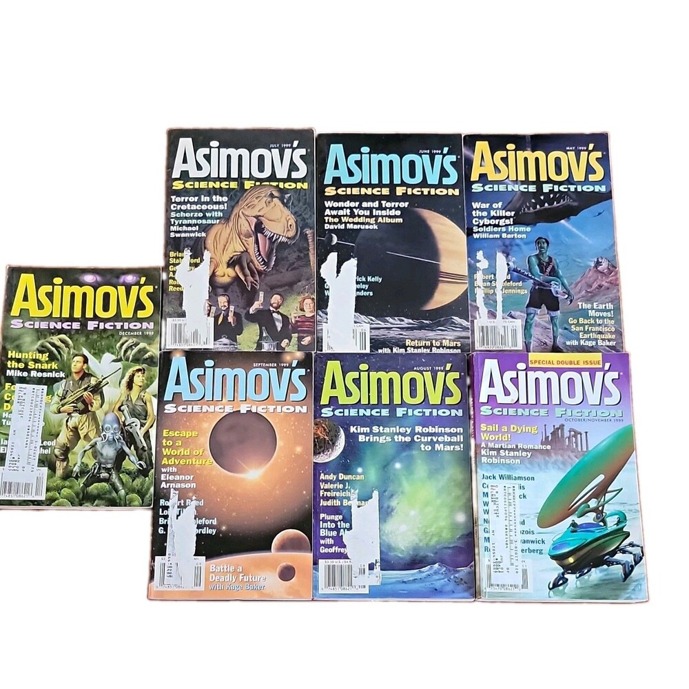 Asimov's Science Fiction Magazine Lot of 7 1997 Special Edition Sci-Fi English